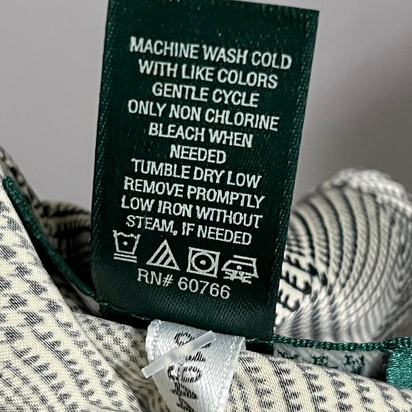 SOLD❌❌❌Lauren Ralph Lauren Houndstooth Satin 2 Pc Short Pajama Set Sz-Large - Picture 11 of 11